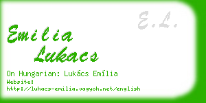 emilia lukacs business card