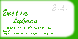 emilia lukacs business card